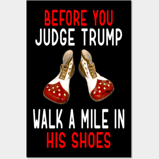 FUNNY ANTI TRUMP SHOES Posters and Art